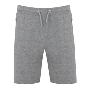 Roly Men’s Zipper Sweatshorts Pants BE0419 Heather Grey